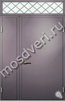 Дверь в подъезд с верхней стеклянной вставкой - купить от производителя Мосдвери Дверь в подъезд с верхней стеклянной вставкой